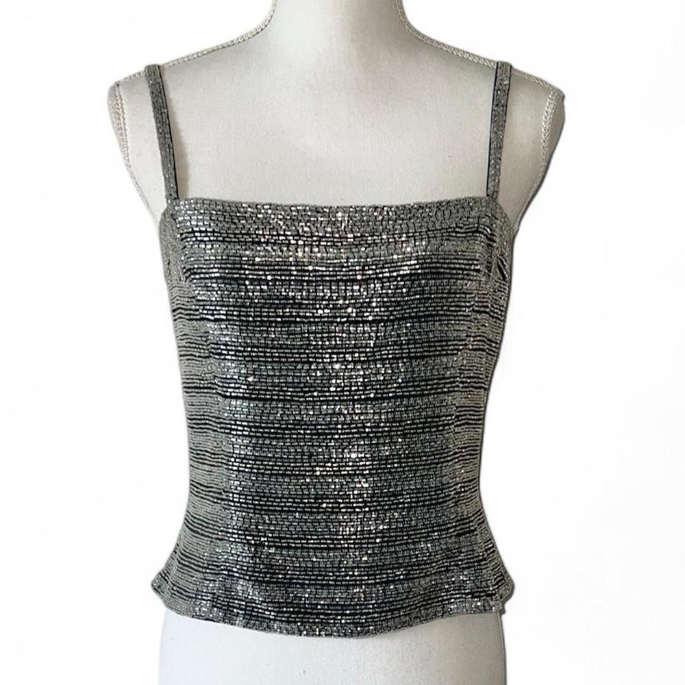 Vintage Silk Beaded Top